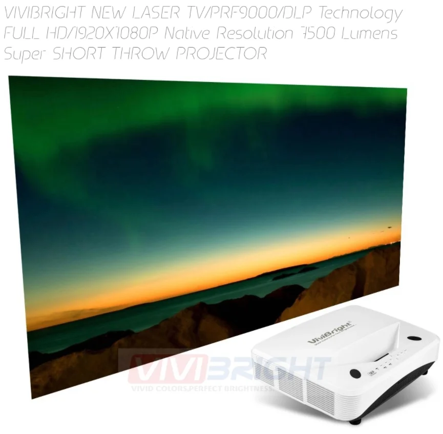 10000 Lumens Multimedia Laser Short Throw Portable Projector 4k Tv