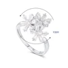 ANKA Flower CZ Finger Ring Zircon Stone Rotatable Wholesale Atomizer Beauty Rings Design For Women R137024