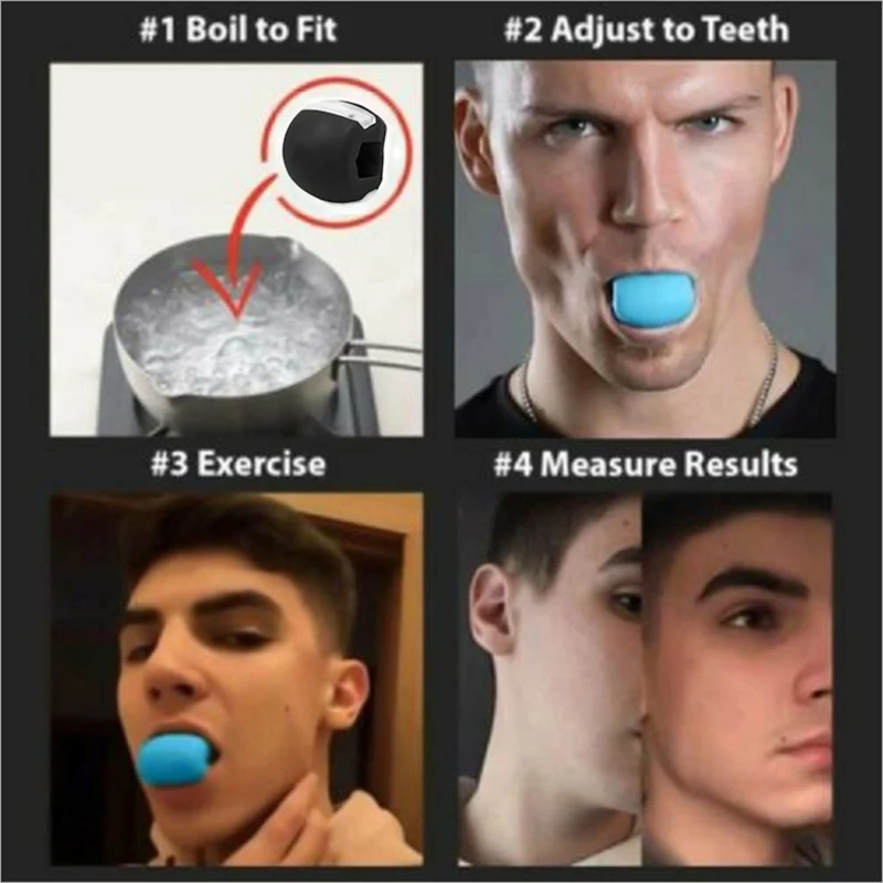 Jaw Exerciser Jaw line Exercise Fitness Ball Neck Face Toning Jaw Fast Shipping 