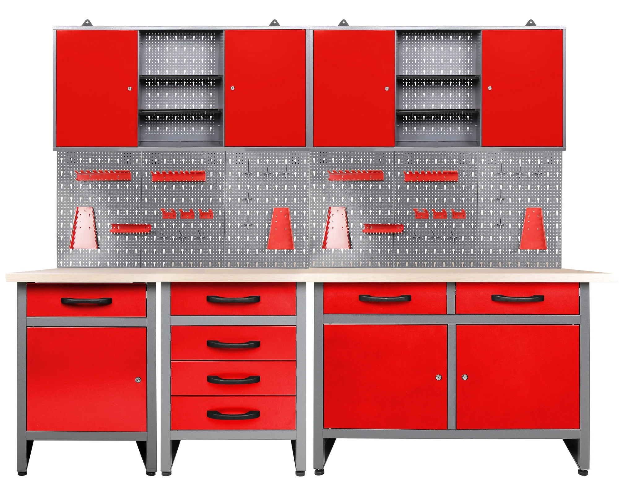 Metal Heavy Duty Steel Garage Tool With Pegboard Buy Custom