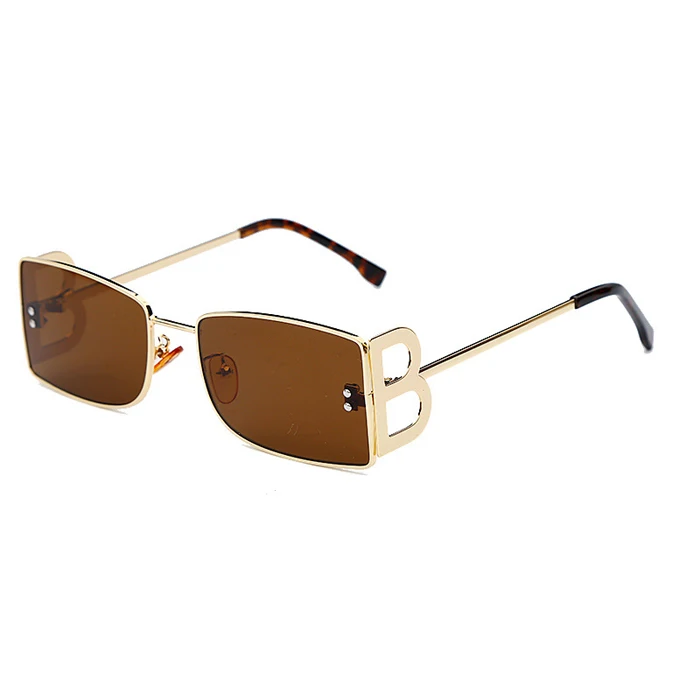Metal B letter small super high quality new design metal sunglasses sun glasses women men