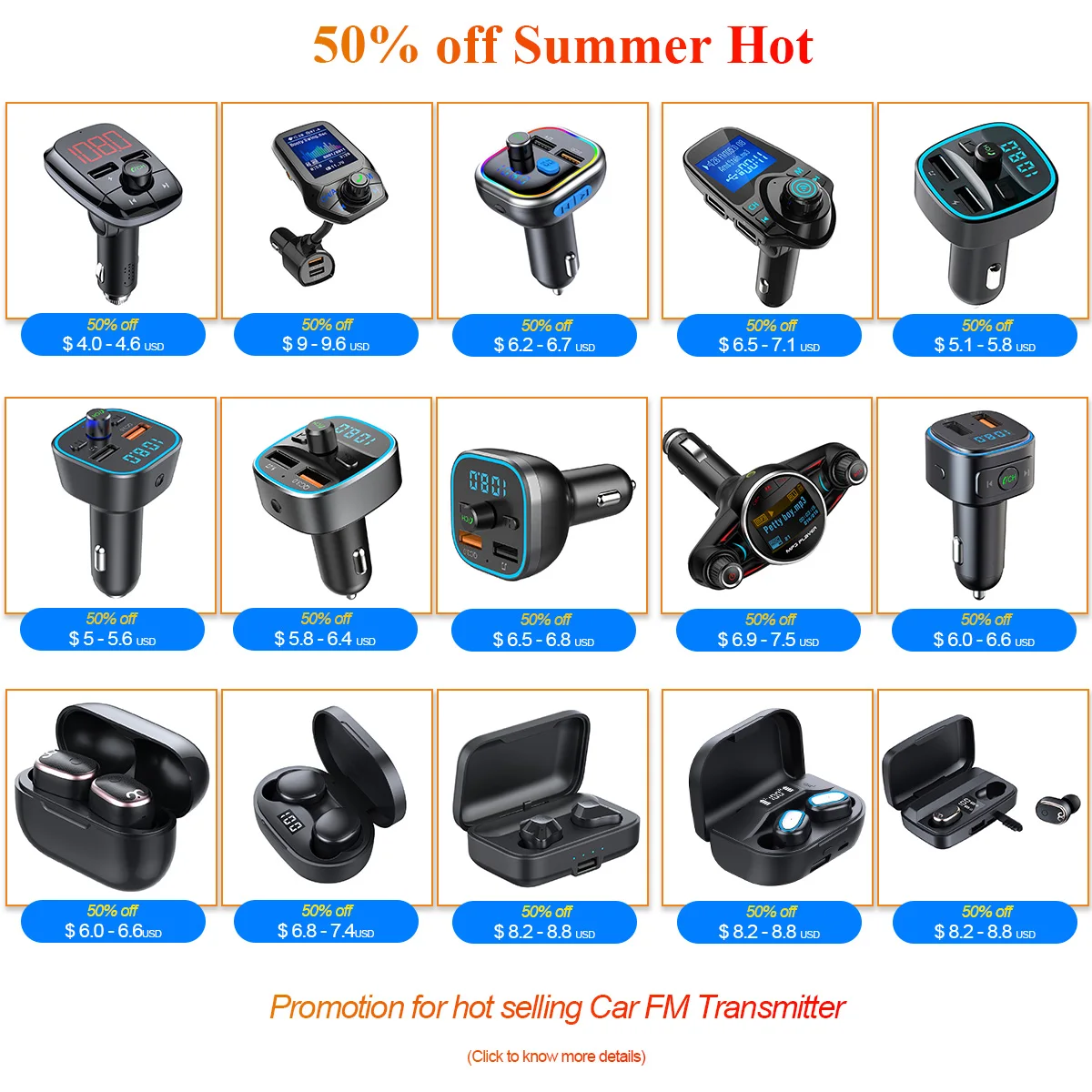 Agetunr J22 Universal Bluetooth 5.0 Wireless Receiver 3.5mm Mp3 Player