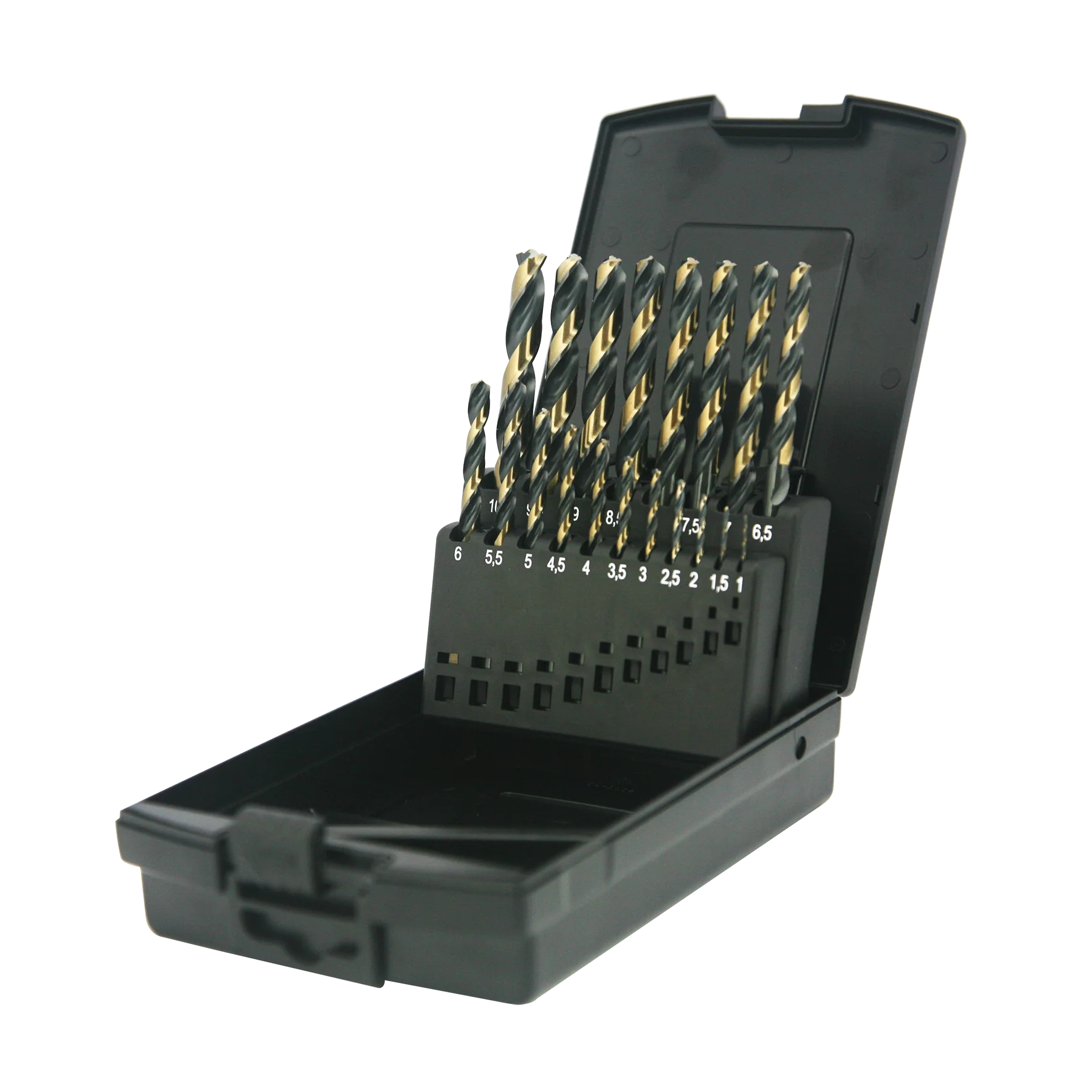 Hssg Din338 M2 High Quality Turbo Twist Drill Bits Set In Rose Plastic