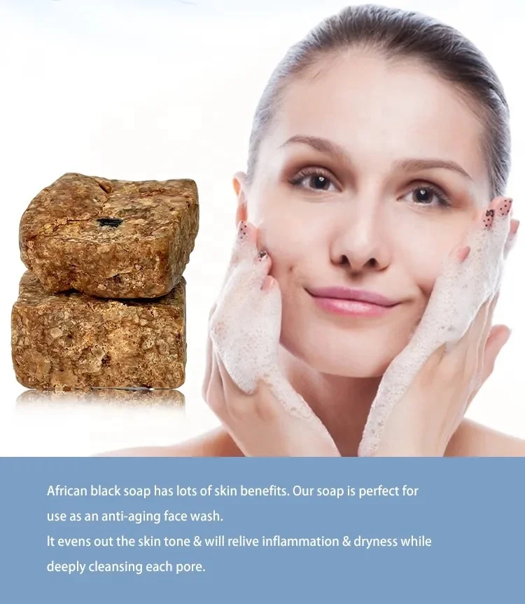Face And Body Bar For Oily,Blemishwomen Skin African Black Soap