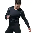 2019 男性のスポーツアクティブ Tシャツ長袖クイックドライトレーニングシャツシャツ男性ジムトップ Tシャツ服
