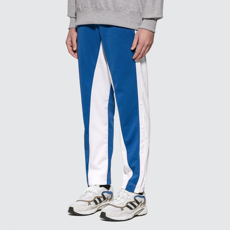 color block track pants mens