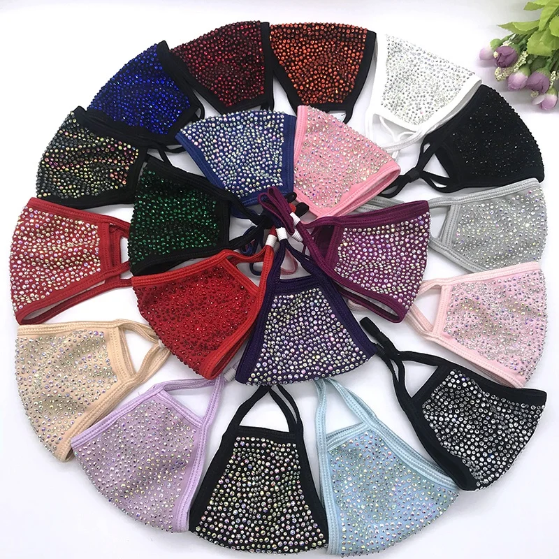 

stylish bling facemask,2 Pieces, 49colors