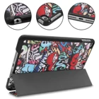 CYKE Trifold PU leather Tab case Stand Protective Tablet Flip Cover For iPad mini 2019 trifold case