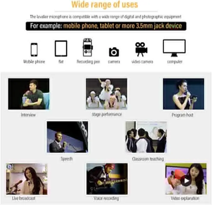 YICHUANG YC-LM10 3,5 мм петличный микрофон 1,5 м для смартфон Запись интервью YouTube видео конференц-Подкаст