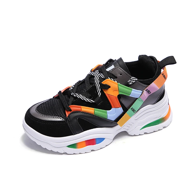 
2020 new girl breathable Mesh sport shoes 1MOQ Custom logo 