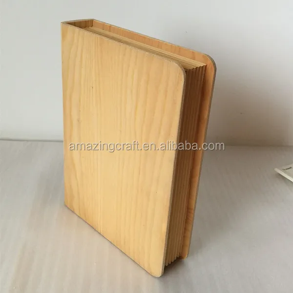 Wholesale Customized Wooden Book Keepsake Box Photo Storage Box Buy