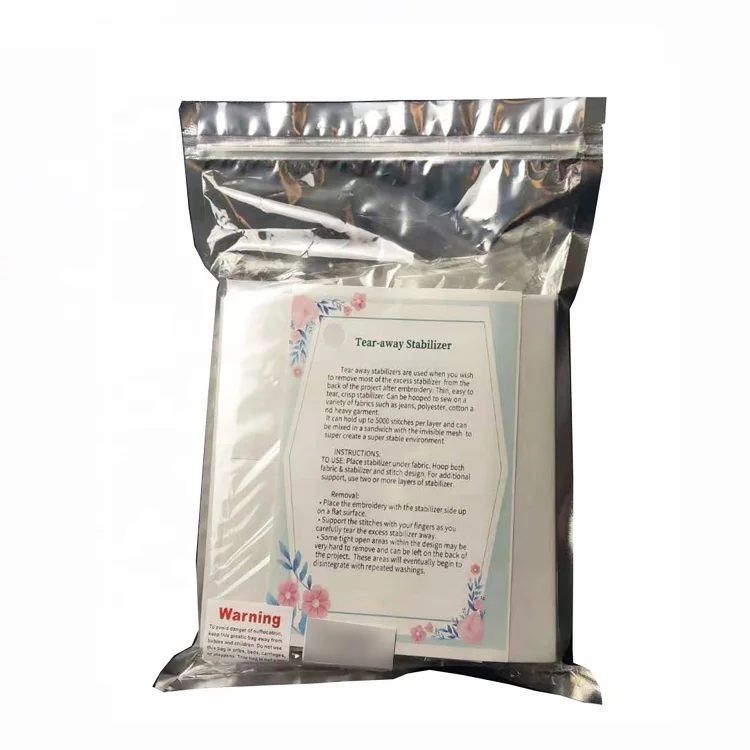 Threadart tearaway jessecmault stabilizer 240 sheetspack for machine