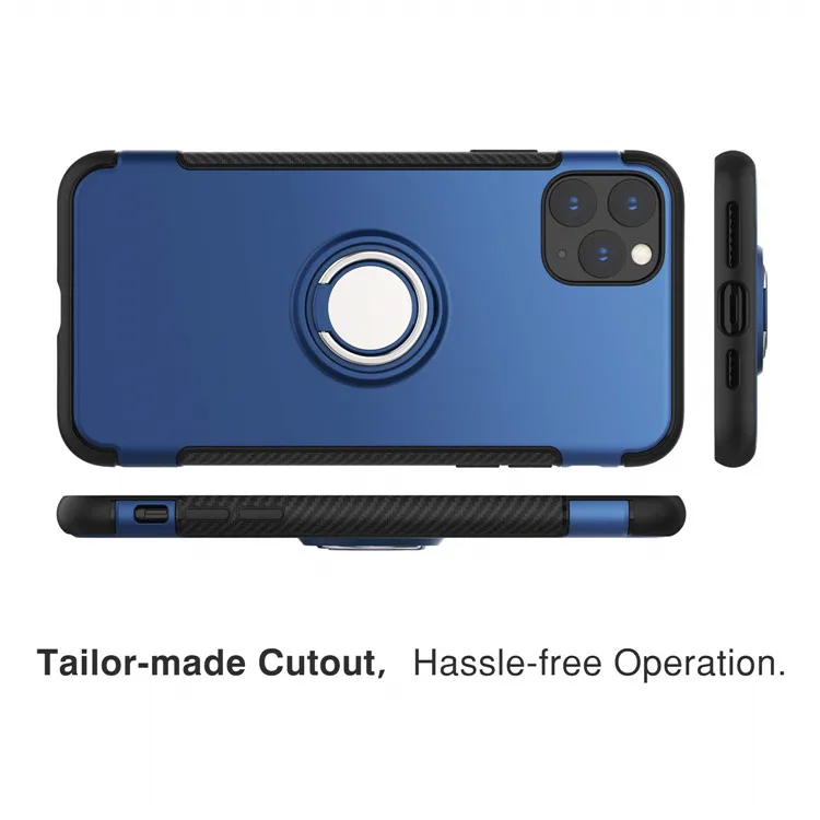 MoKo New arrival shockproof 360 degree rotating ring kickstand cellphone case for iPhone 11 Pro 5.8 inch 2019