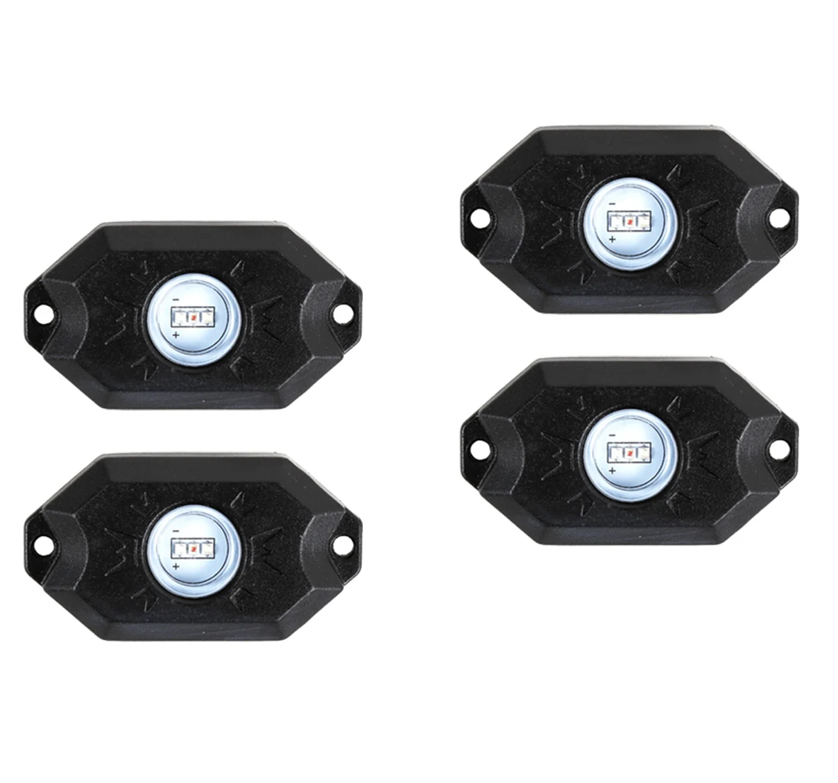 Factory Supply Waterproof Ip68 2 Inch 9w Rgb Mini Led Rock Tail Dome Light pack 4