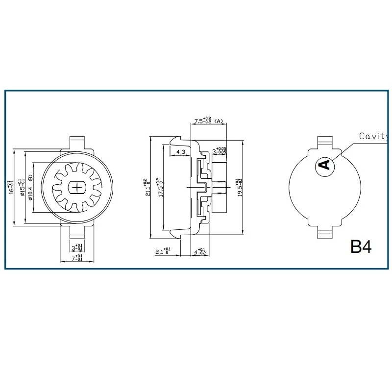 Plastic Rotary Damper Silicone Oil Bidirectional Gear Damper For Soft
