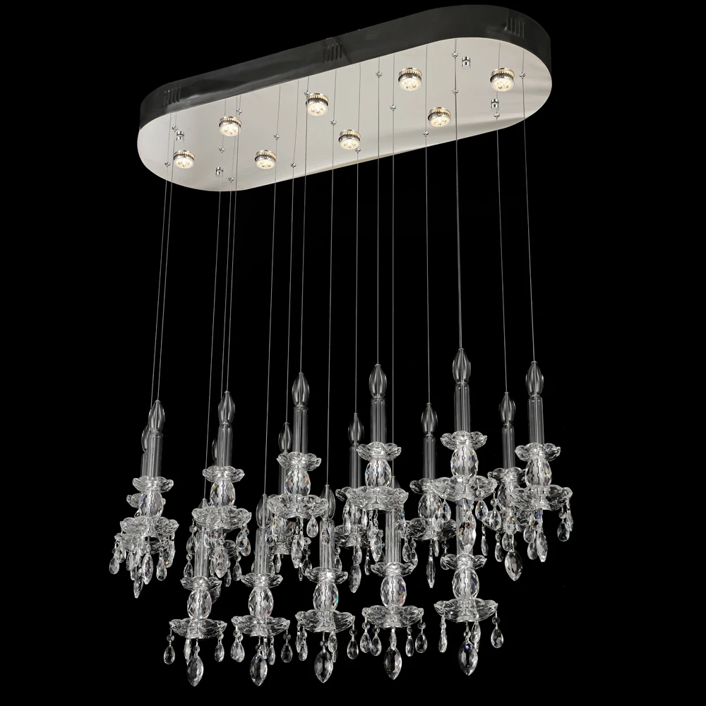 Luxury crystal centerpiece pendant light chandelier modern for wedding Hotel