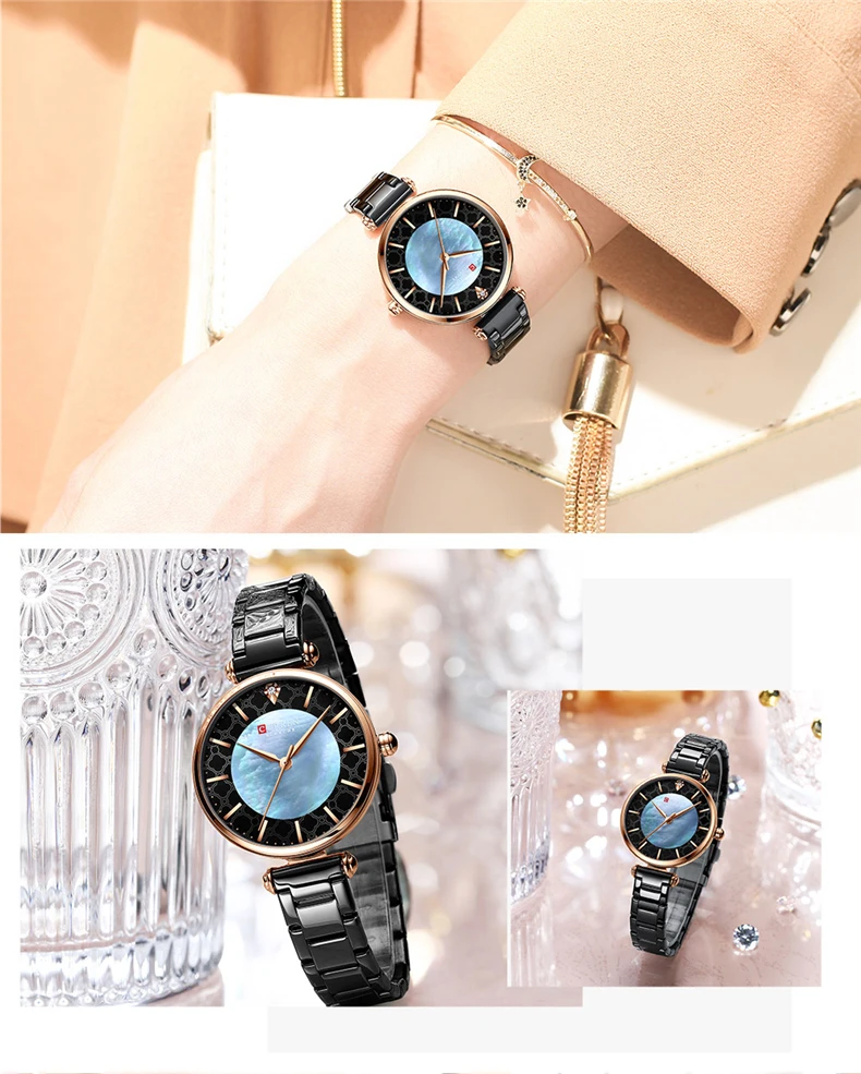 Watches for Women Luxury Brand CURREN 9072 Elegant Thin Quartz Wristwatch with Stainless Steel Simple Female Clock