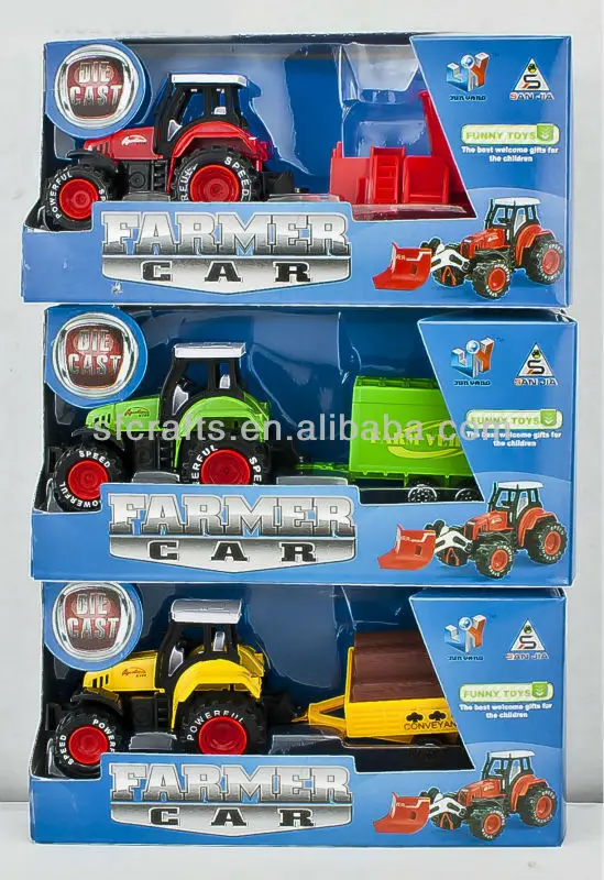 Die Cast Toys,Diecast Farm Tractor,Alloy Pull Back Tractor,Metal Farm