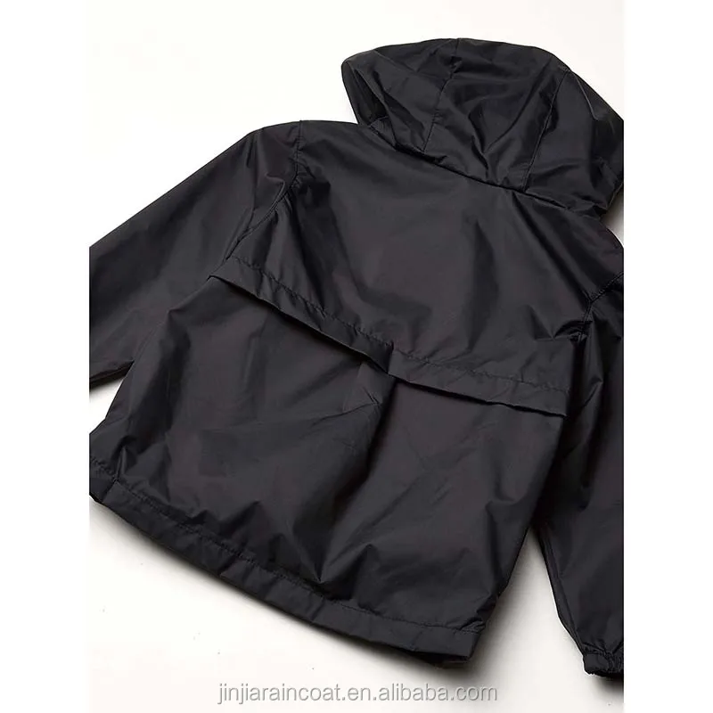 Waterproof Windproof Light Weight Soft Hooded Rain Wear 100% Polyester Children Raincoats Jacket Kmart