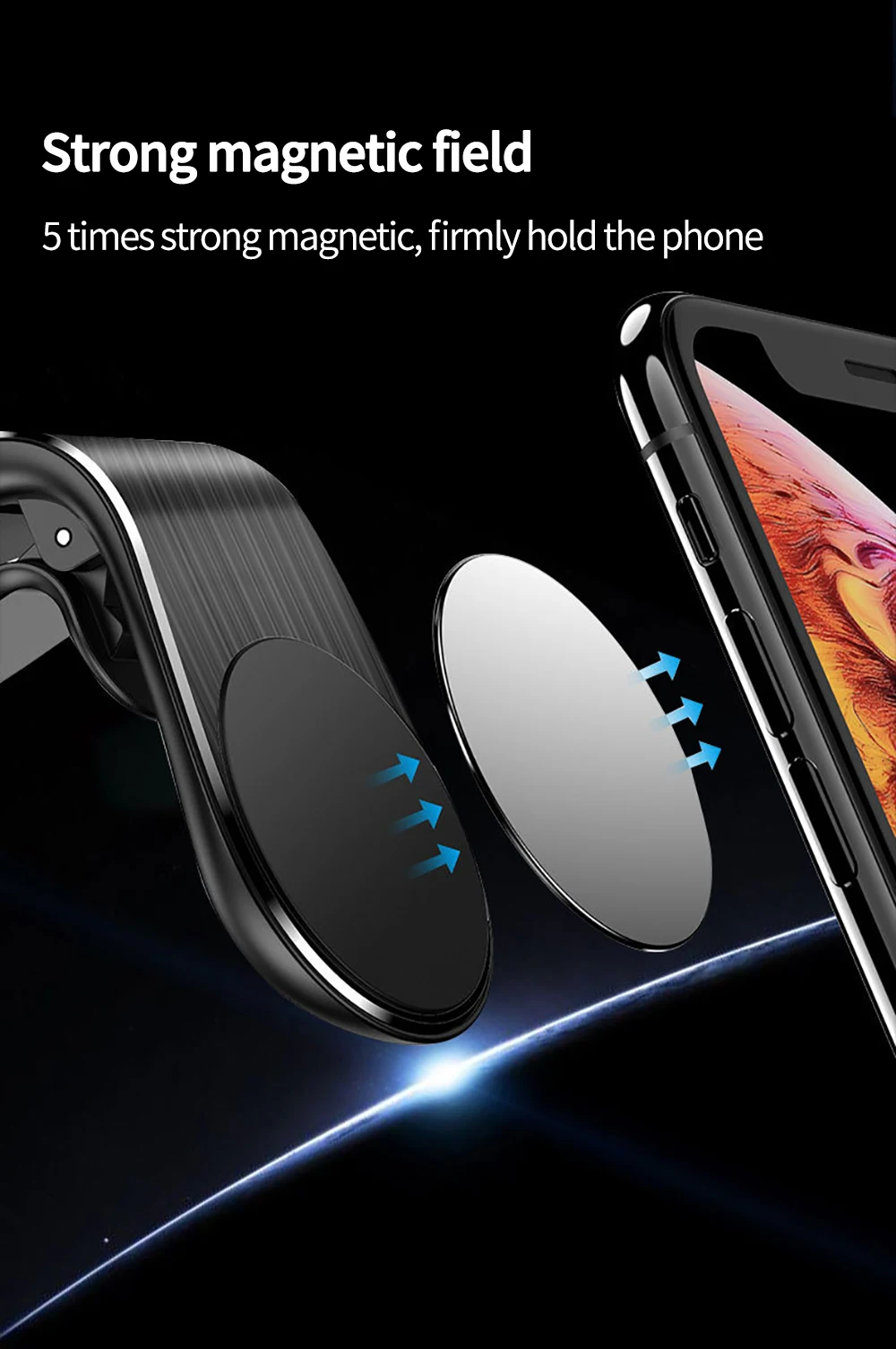 2020 Metal Magnetic Car Phone Holder Mini Air Vent Clip Mount Magnet Mobile Stand For iPhone XS Max Xiaomi Smartphones in Car.jpg
