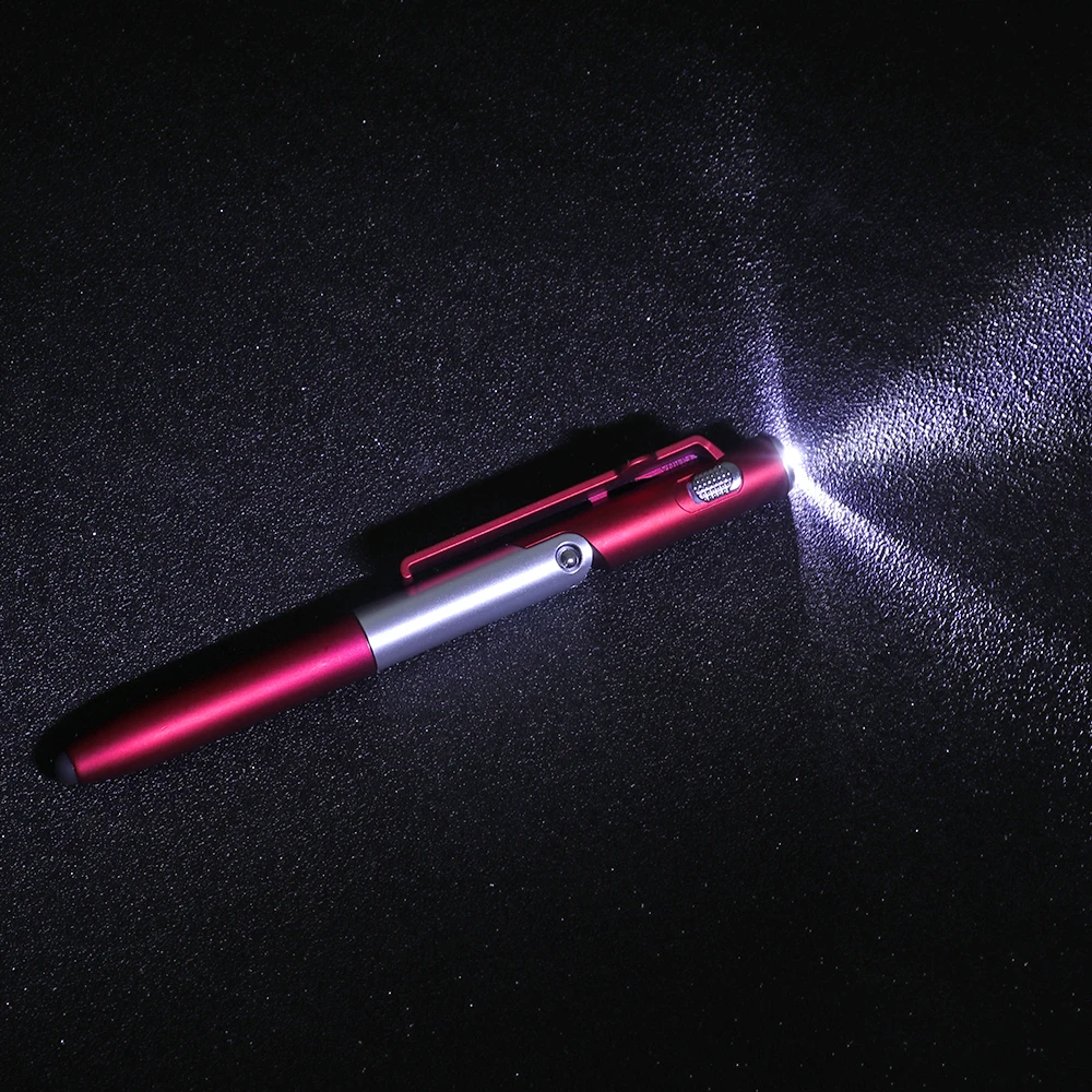 4 in 1 Multi Function Phone Stand Ballpoint Pen LED Light Stylus pen