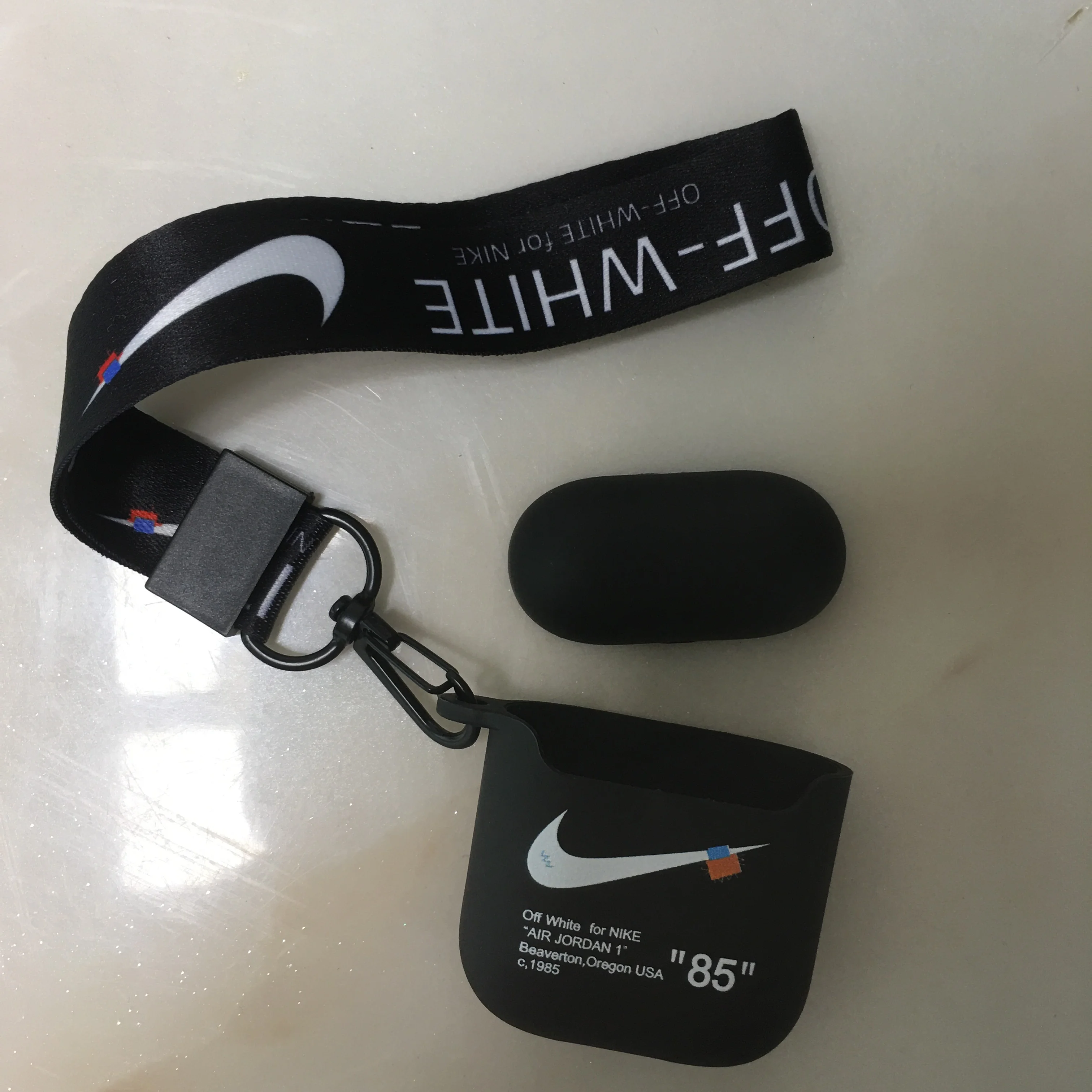 Luxury For Airpods Pro Case Transparent With Lanyard For Nike Off-white ...