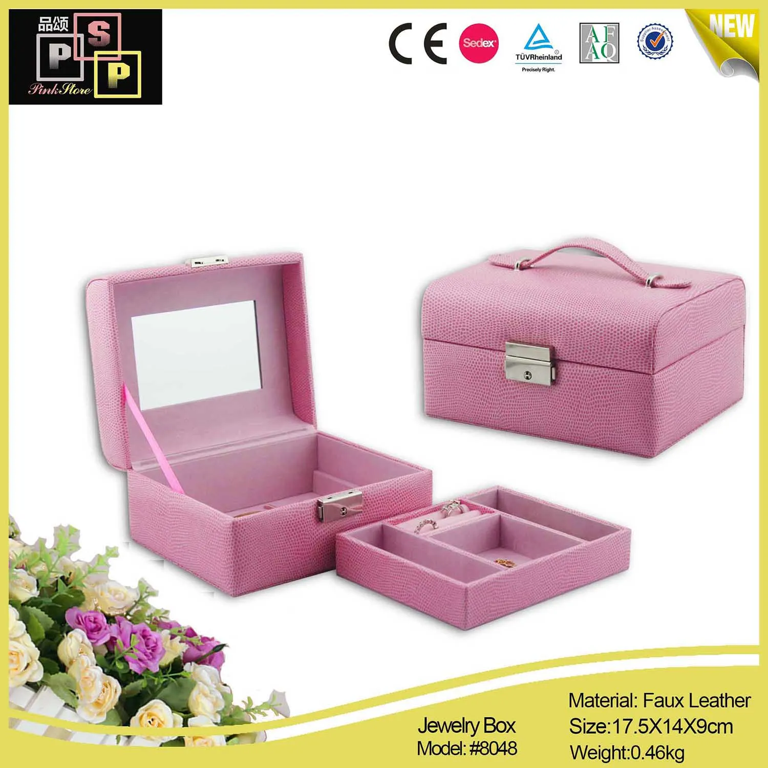 Blue With Lock Big Travel Customized Velvet Jewelry Display Box Buy