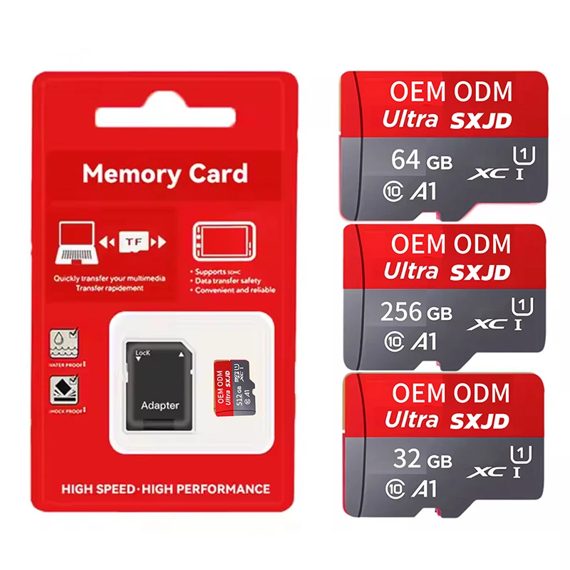 Stack of generic 16GB microSD cards in blister packaging