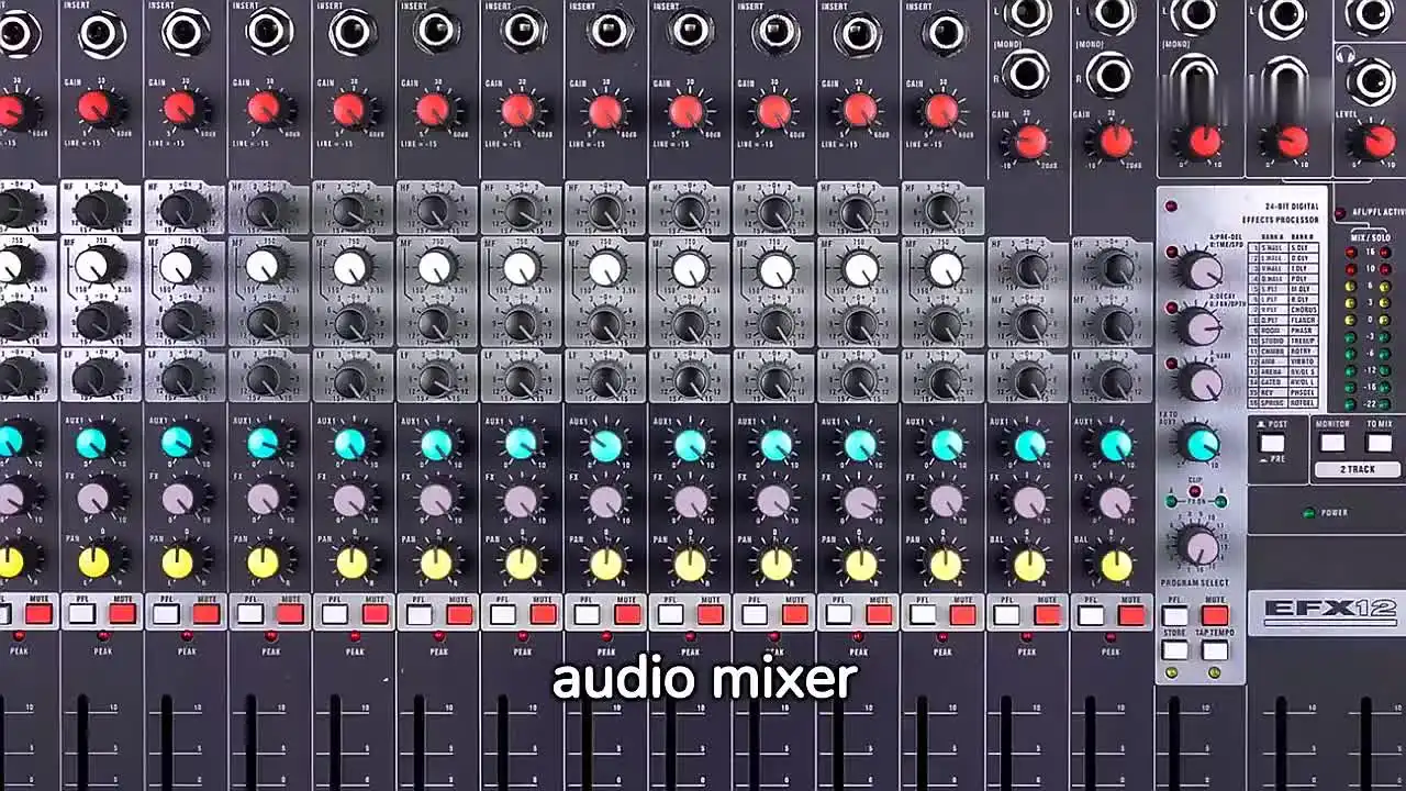 GAX-EFX12 - 12 Channel Audio Interface Sound Board Mixer