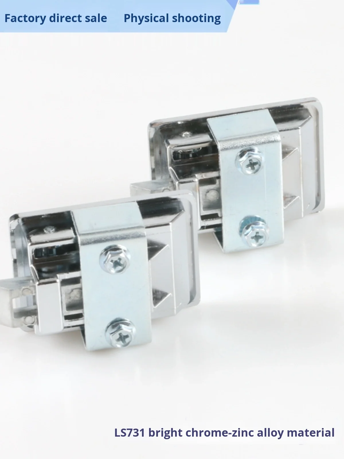 LS731 Invisible Handle Lock Flat Lock Latch for Cabinets and Doors 6000 Series Custom Cutting Processing Available factory