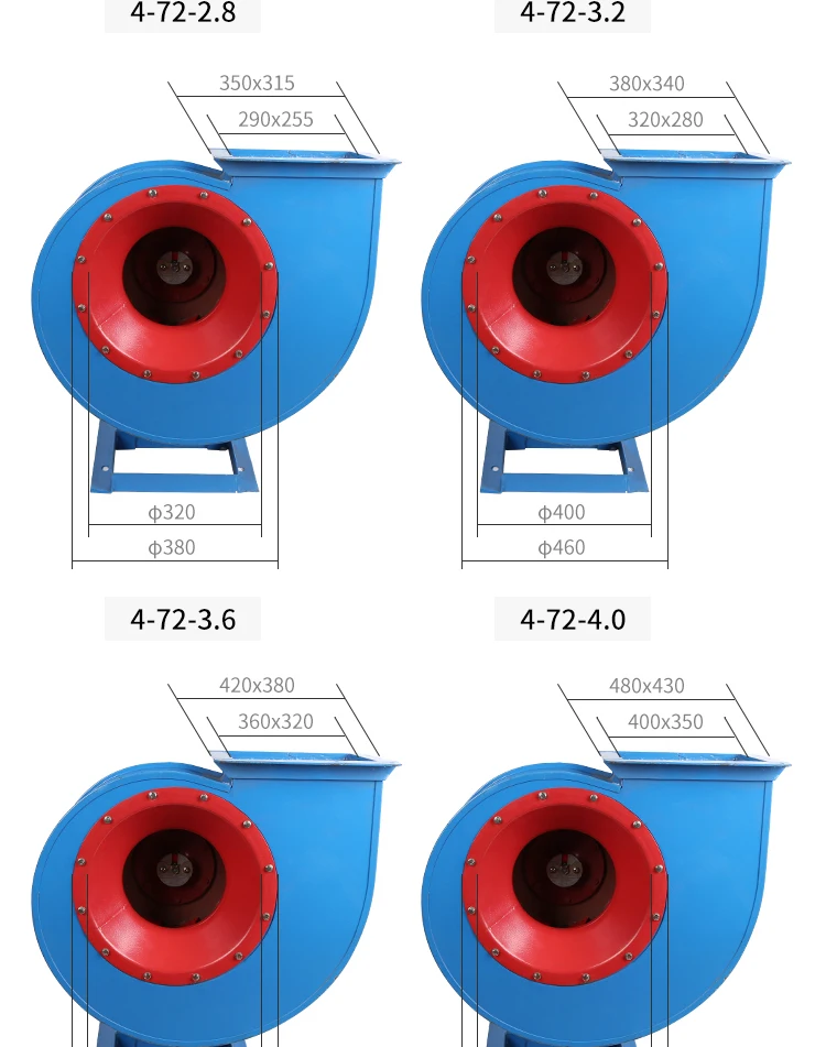 Centrifugal Induced Draft Fan, 4-72, 380 V, 1000m³ - detail 12