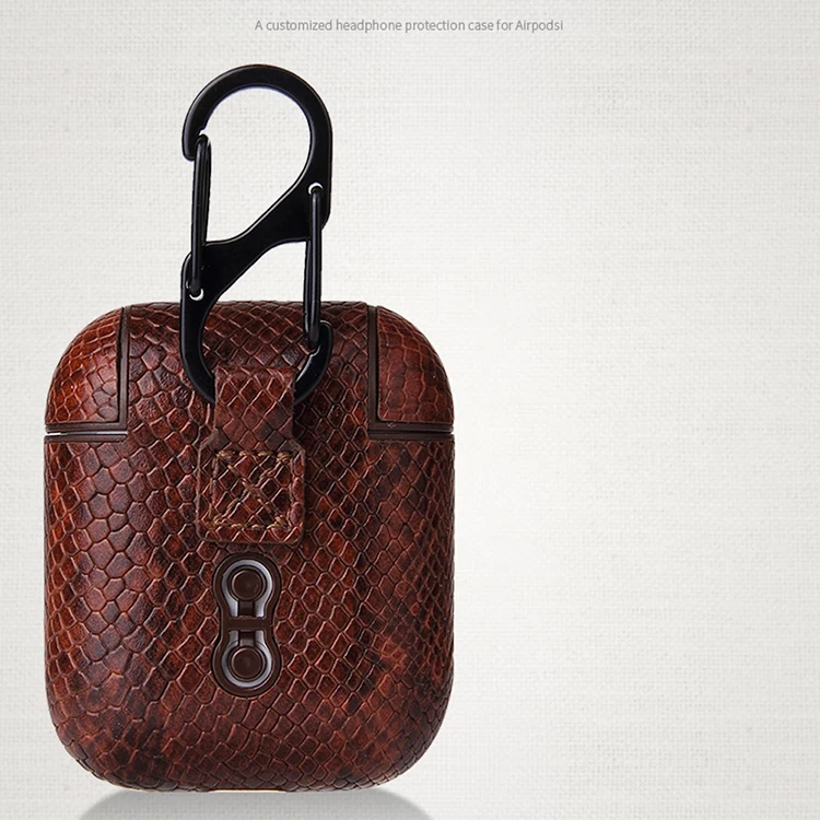 Luxury Pu leather Earphone Bag for Apple Airpods Pro Case
