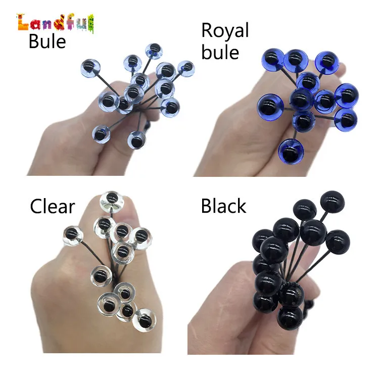 Plastic Eyes Glass Lure Eyes On Wire For Fish Lures,Decoys,Teddy Bears