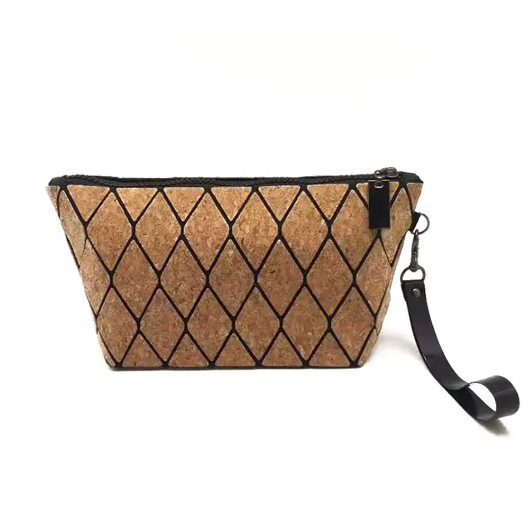 2019 Latest Design Cork Fabric Made Lady Dinner Clutch Bag Cork Handbag