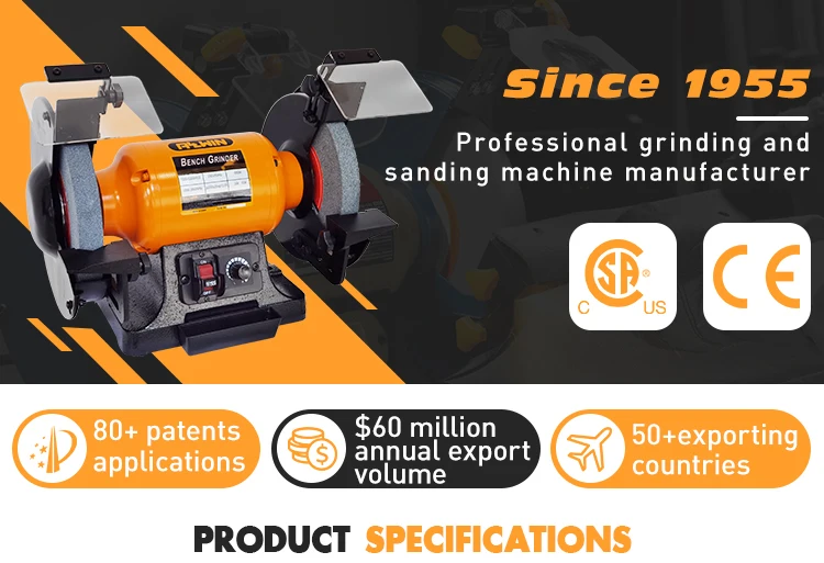 High Quality compact 200mm variable speed planer knife sharpening machine