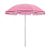 Original Factory Customized Titling Sun Striped Red And White Beach Parasois Umbrella For Outdoor Activities
