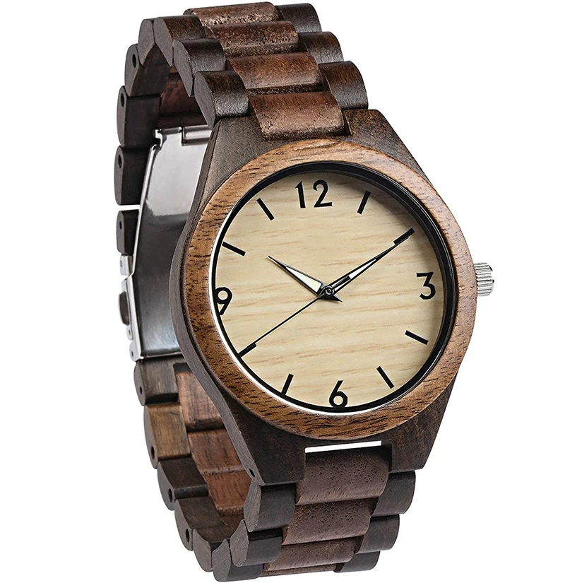 

Wooden watches 2020,10 Pieces, Brown