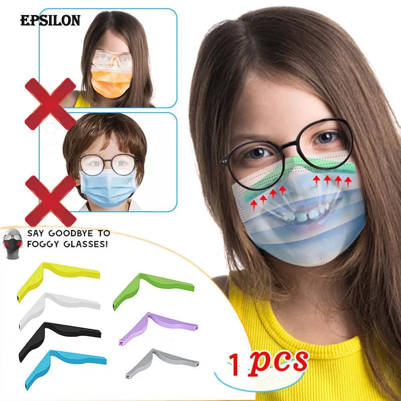 Puente de nariz anti niebla 5 piezas eficaz para reducir la niebla libre de protecci/ón autoadhesiva de silicona para evitar que las gafas de ojos se empa/ñen protecci/ón suave y c/ómoda