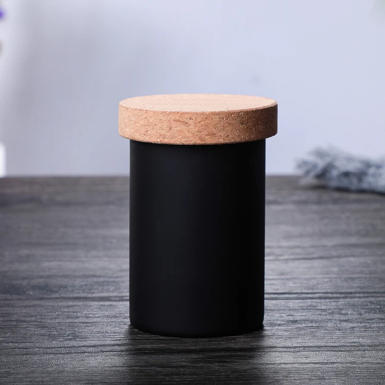 Wholesale White Matt Frosted Glass Candle Jars With Cork Cover Buy
