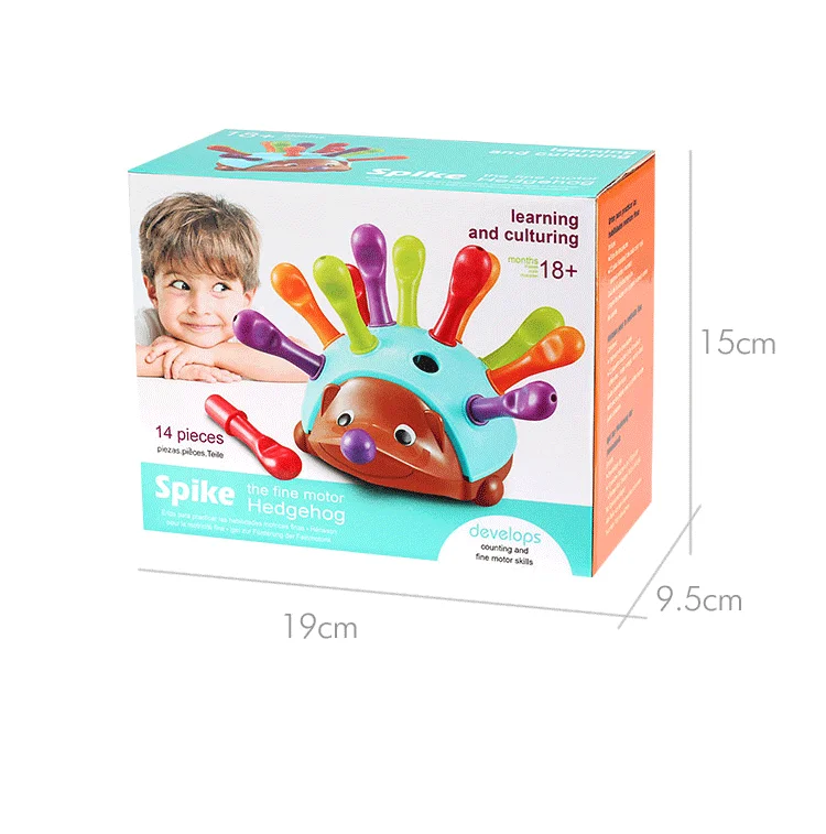 Montessori Colorful Hedgehog Learning Educational Toy Montessori Toys Early Educational