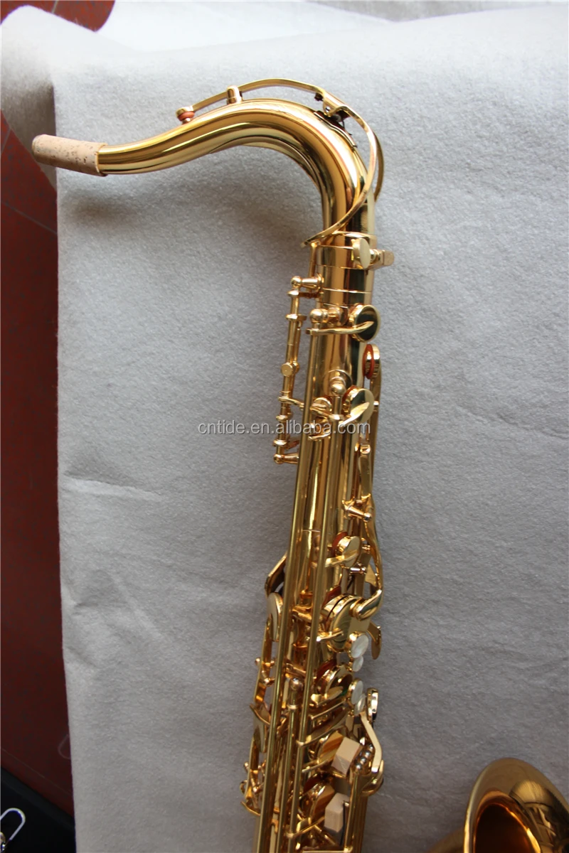 Professional Gold Lacquer Tenor Saxophone Buy Tenor Saxophone Tone Bb High Pitch F Key Front F