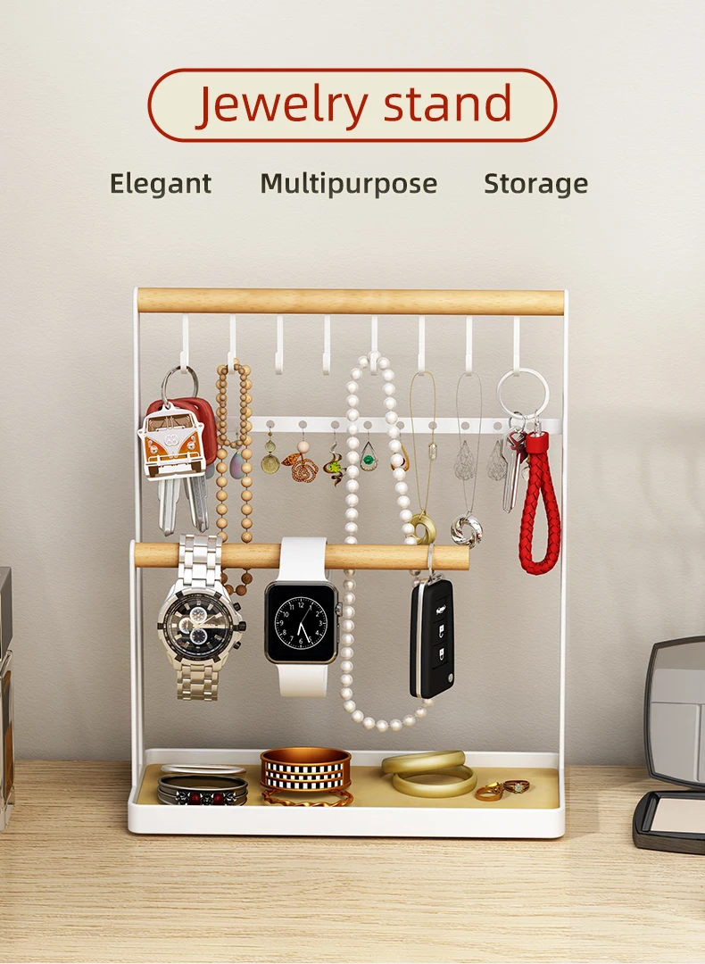 Multi-purpose Metal Organizer Earrings Holder Display Jewelry Stand ...