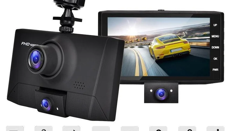 Car Dvr Camera 4 Inch Fhd 1080p Dashcam Dual Lens Dashcam Front And