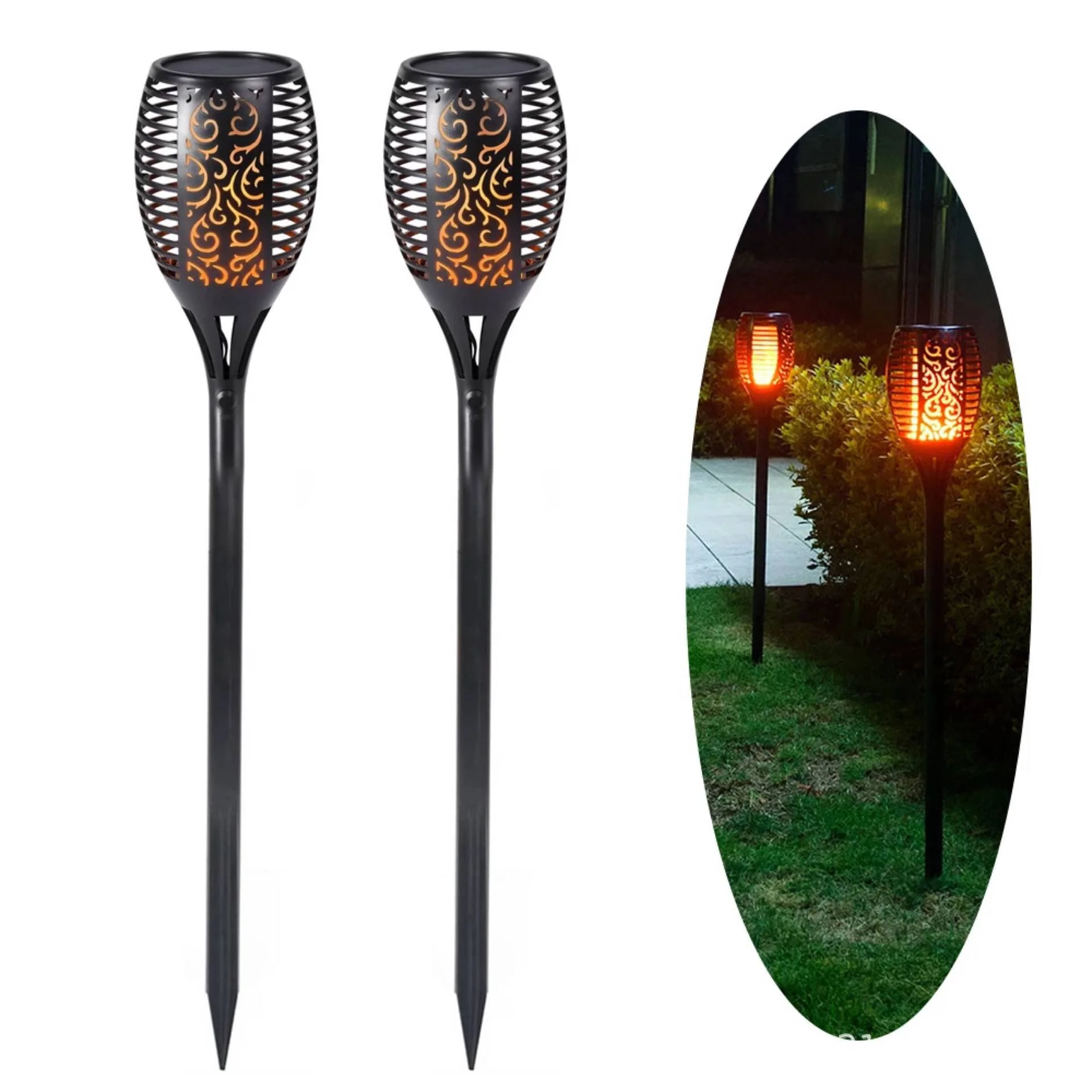 Latest beautiful and energy-saving looking solar flame lights