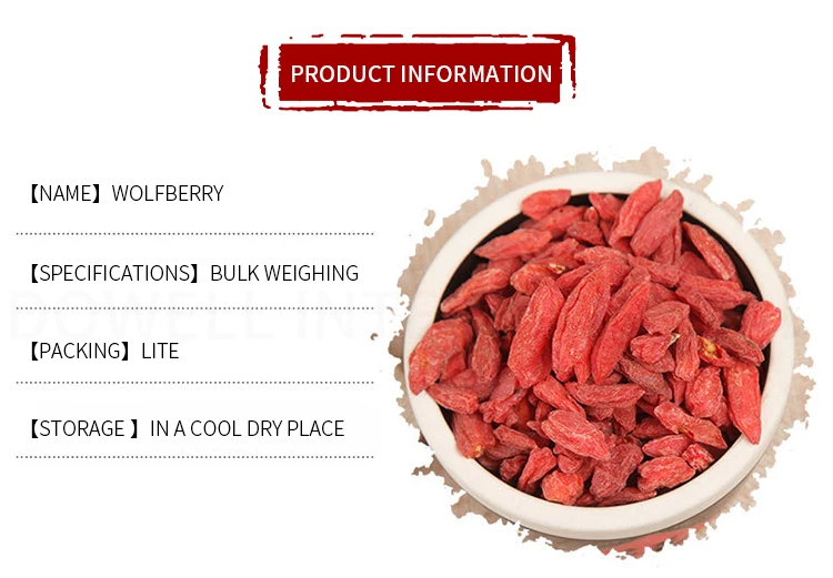 High Quality 100% Pure Natural Fresh Dried Organic Chinese Gouqi Berry Organic/ Lycium / Wolfberry