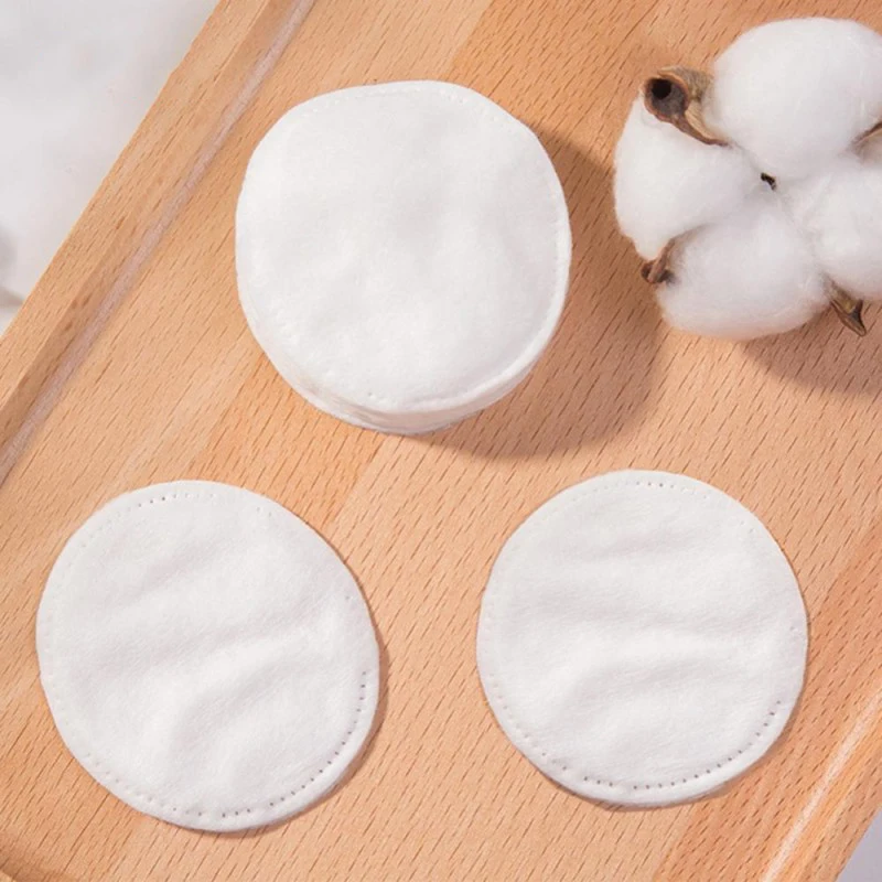 pure white organic soft high absorption cotton face pads for cosmetic use