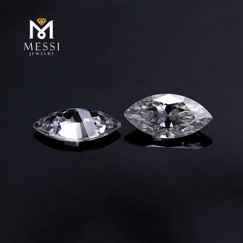 Messi jewelry loose moissanite marsquise 1.5x3-17x8.5mm loose gemetones DEF white moissanite