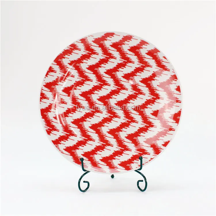 Factory Custom 12-Piece Ceramic Red Dinnerware Set New Round Dish Design for Weddings factory