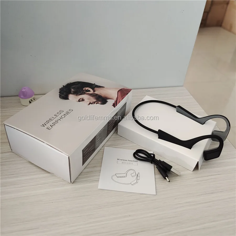 K08 Bone Conduction Earphone Blue Tooth Headset 5.0 Wireless Headphones TWS Sports Earbuds for Smartphones - ANKUX.COM