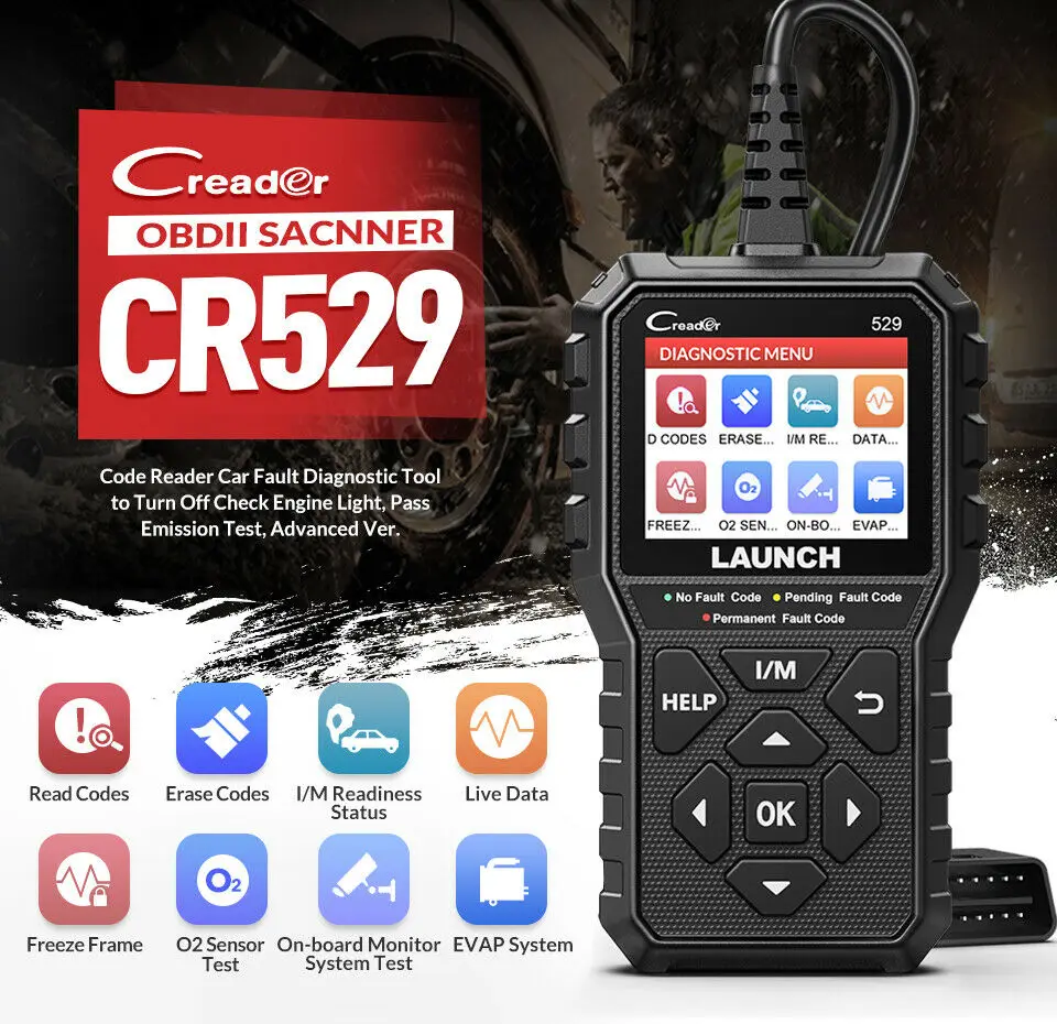 Launch CReader 529 CR529 OBD2 Auto Code Reader